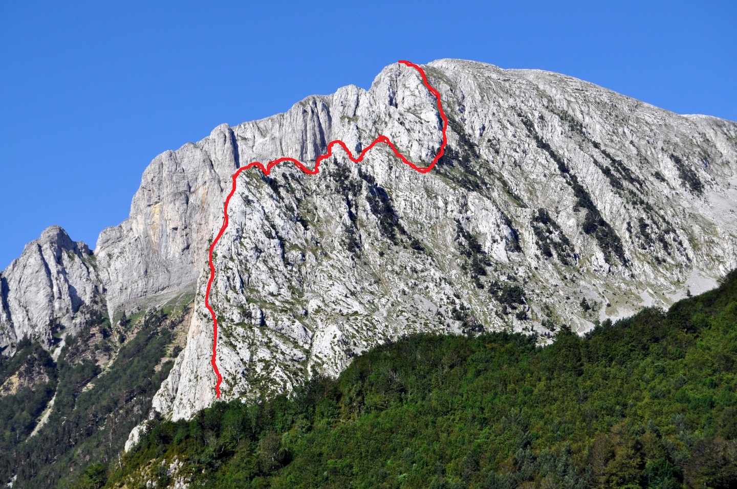 Imagen de la ruta Arista NE a Ezkaurre